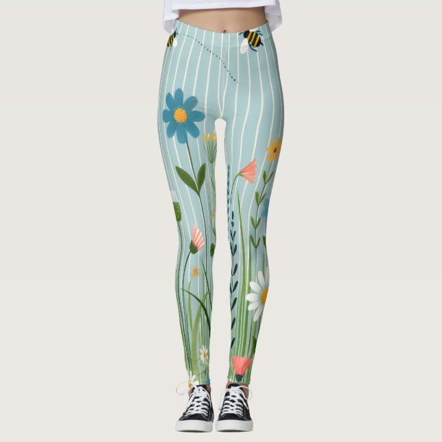 Leggings Abelha Ocupada (Frente)