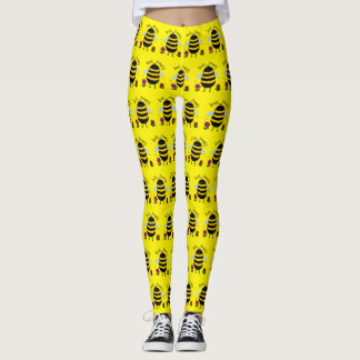 Leggings Abelha Seja Feliz Cartoon