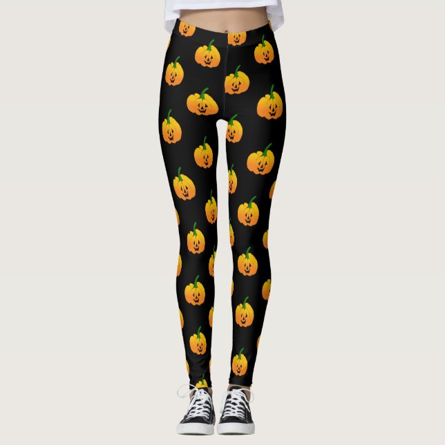 Leggings Abóbora de Halloween (Frente)