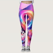 Leggings Abstratas Color Burst