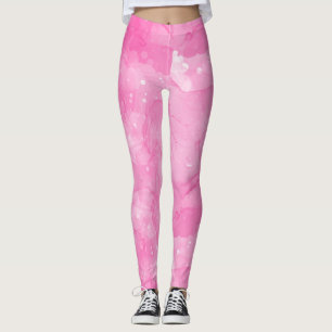 Leggings Abstratas Rosa