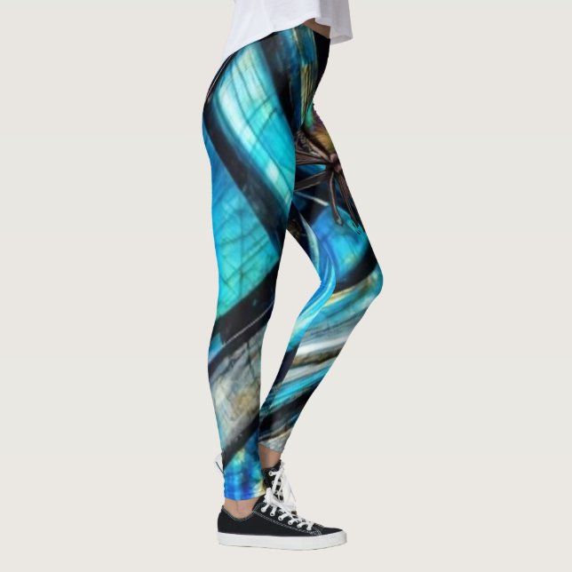 Leggings abstrato blues (Direita)