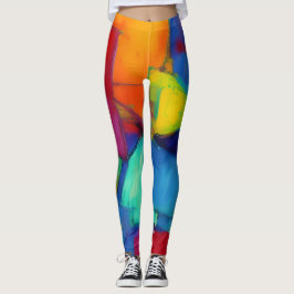 Leggings Abstrato de arte lindas