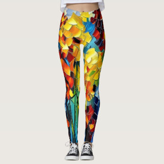 Leggings Abstrato de arte lindas