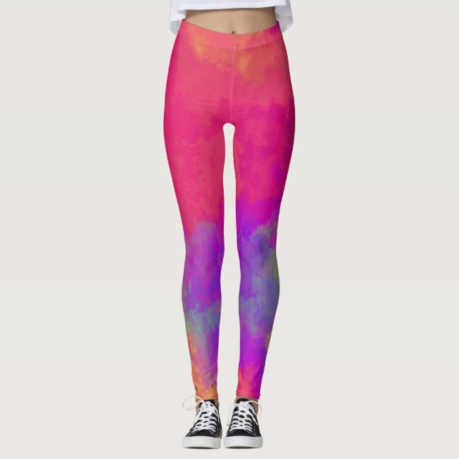 Leggings abstrato Multicolor (Frente)