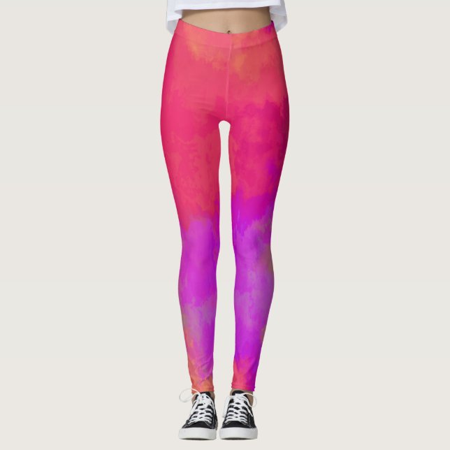 Leggings abstrato Multicolor (Frente)