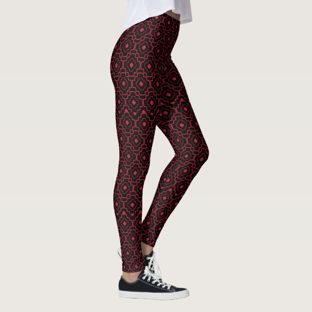 Leggings Abstrato vermelhas (Direita)
