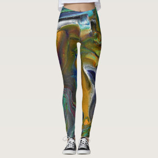 Leggings Abstratos Coloridos Indecisos 3