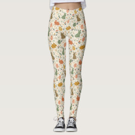 Leggings adoráveis com coelhinhos da primavera des