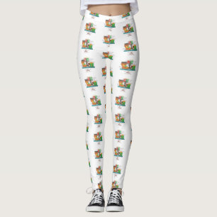 leggings alegres de presentes kwanzaa