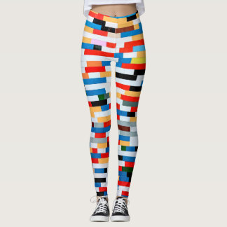 Leggings All-Over-Impressão com padrão multicor