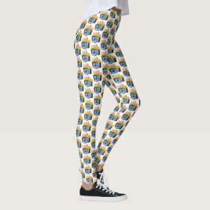 Leggings All-Over-Impressão de Fogo do Computador