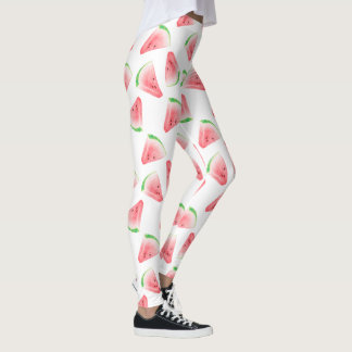 Leggings All-Over-Impressão de Padrão de Melancia