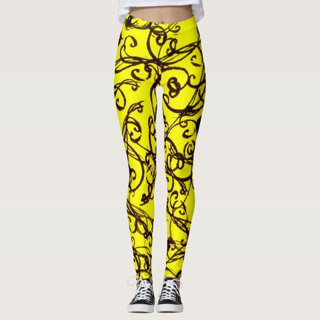 Leggings Amarelas (Frente)