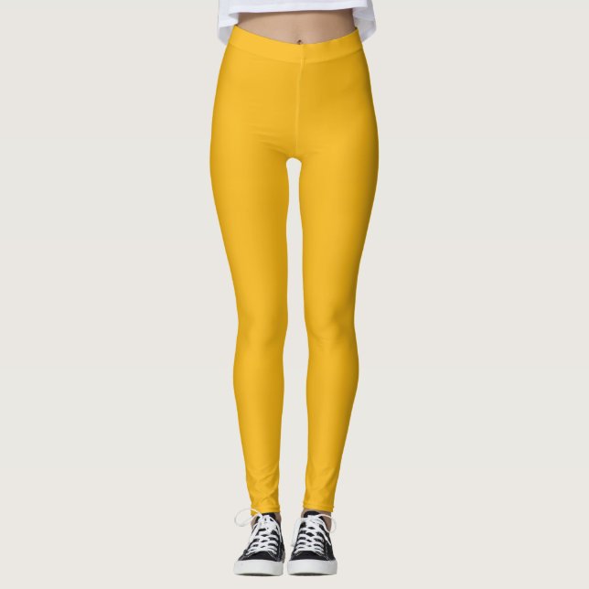 Leggings Amarelo Brilhante (Frente)