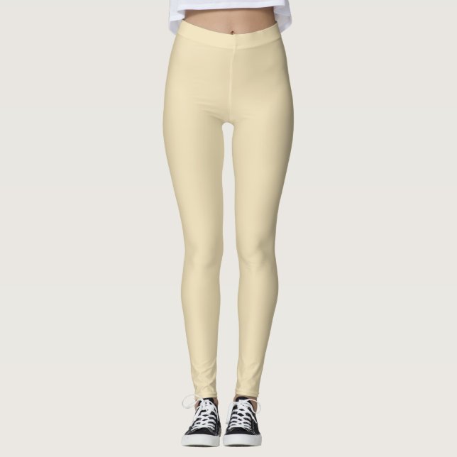 Leggings Amarelo Suave Boho (Frente)