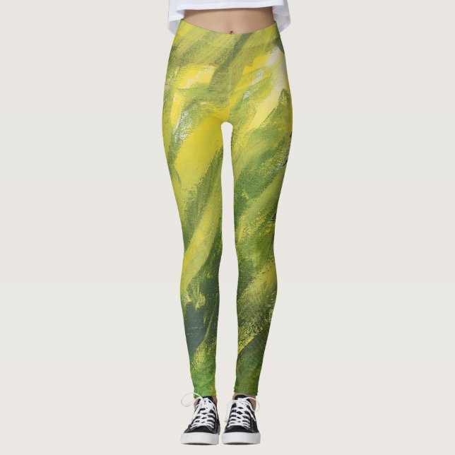 Leggings Amarelo Verde (Frente)