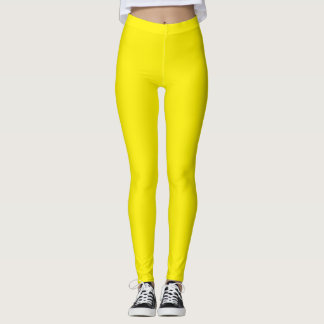 Leggings Amarelos Sólidos