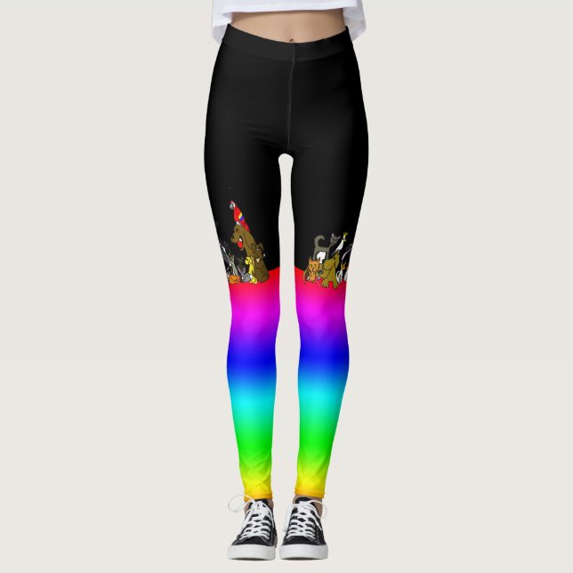 Leggings Animais Desenho Funky Legs (Frente)