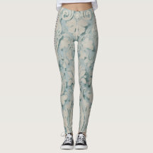 Leggings Aqua Renaissance Vine