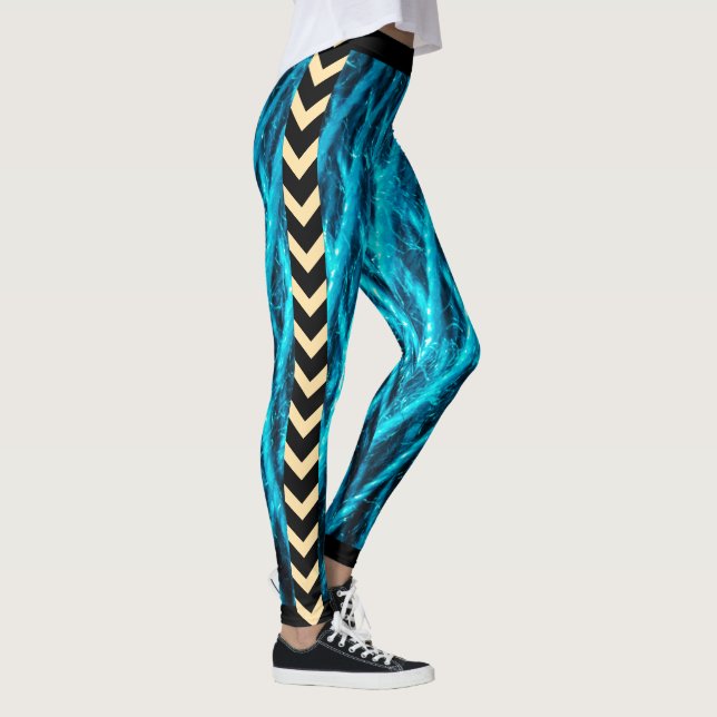 Leggings Arrow Glide – Edição Elegância Bergue (Direita)