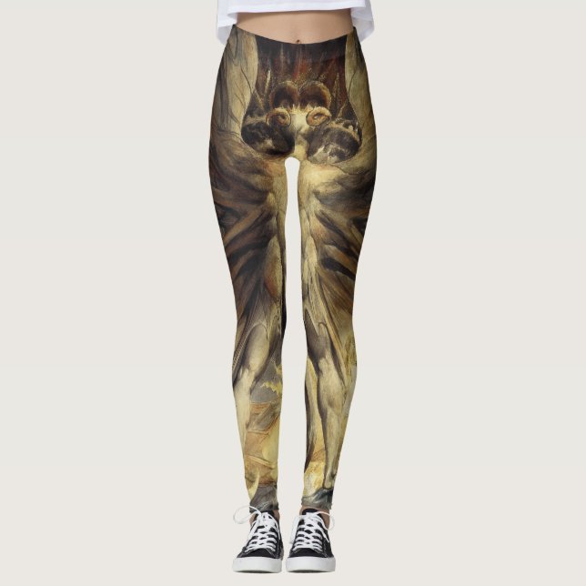 Leggings artísticas "Dragão Vermelho" (Frente)