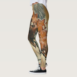 Leggings Árvore de Rosas Arte