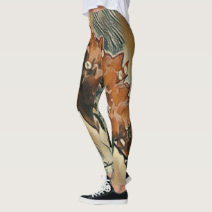 Leggings Árvore de Rosas Arte