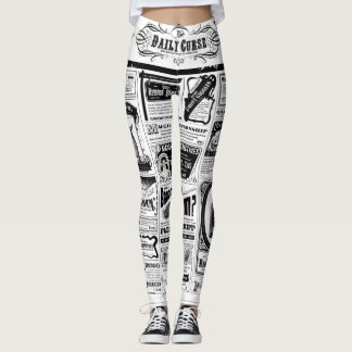 Leggings assustadoras de jornais