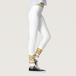 Leggings Atléticos Chave Dourada Grega