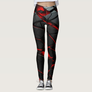 Leggings Atlíticas Altas E Esperadas Fiery Red