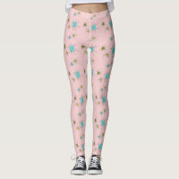 Leggings Atômicas Icônicas Cor-de-rosa