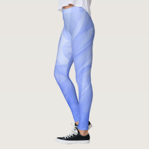 Leggings azuis de moda para mulheres