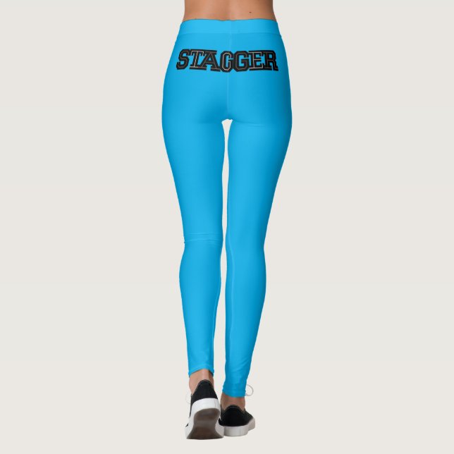 Leggings azuis femininas (Verso)