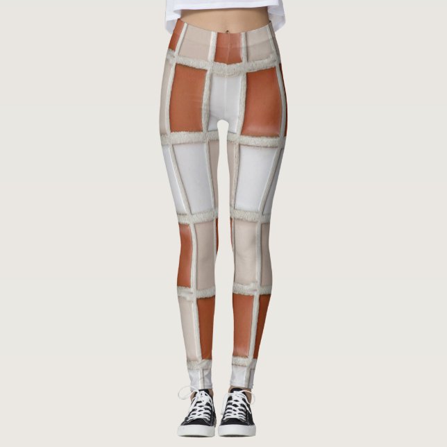 Leggings azulejos coloridas (Frente)