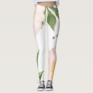 Leggings Baby Pink Cosmos em Branco