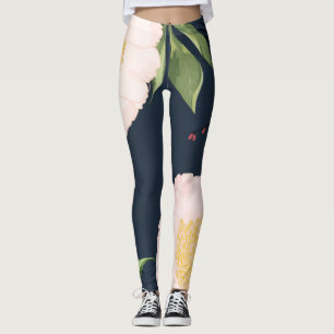 Leggings Baby Pink Cosmos em Branco