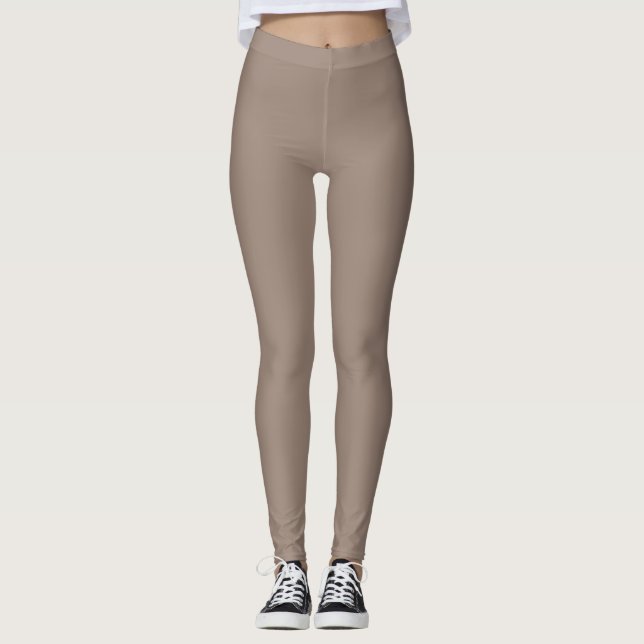Leggings Bege | Conforto Chic | Do Ginásio à Rua c (Frente)