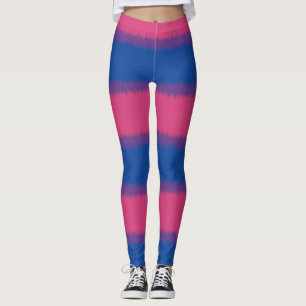 Leggings bissexuais de faixas largas