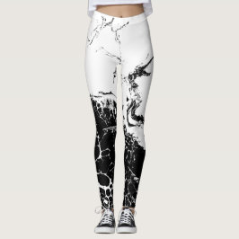  Leggings blanco y negro