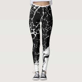  Leggings blanco y negro