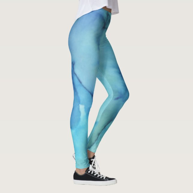 Leggings Blue Tie-Die (Direita)