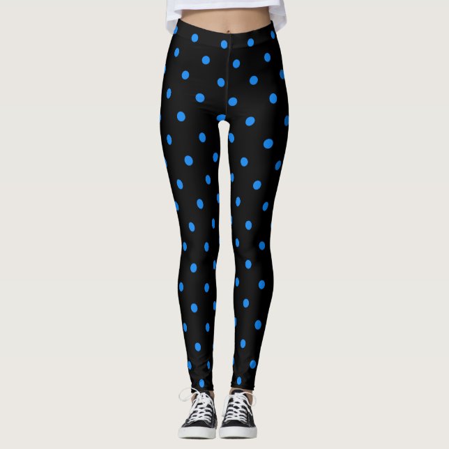 Leggings Bolinhas azuis (Frente)