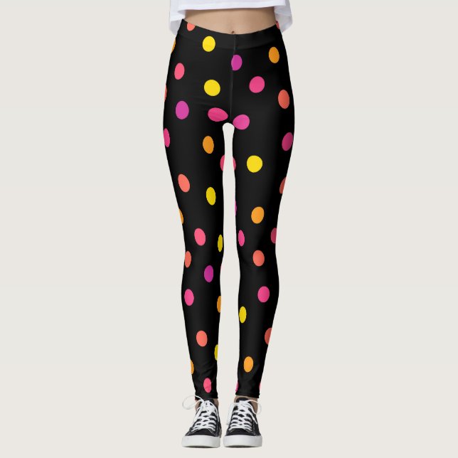 Leggings bolinhas Coloridas (Frente)