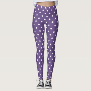 Leggings Bolinhas roxas