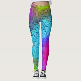 Leggings bonitas de abstrato art