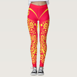 Leggings Borboleta Estilo Boêmio
