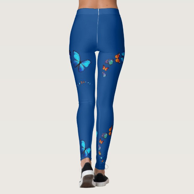 Leggings borterfly satyr verão Yoga Maditation (Verso)