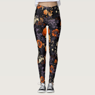 Leggings Botânicos Elegantes de Outono de Hallowee