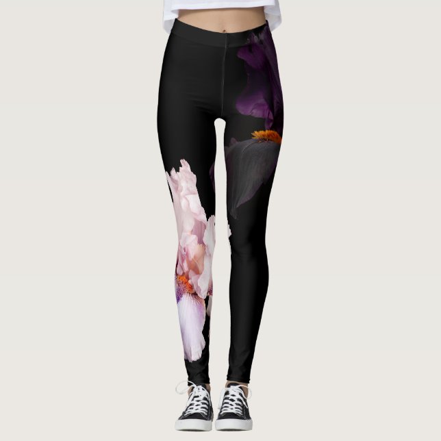 Leggings Botânicos Midnight Bloom (Frente)